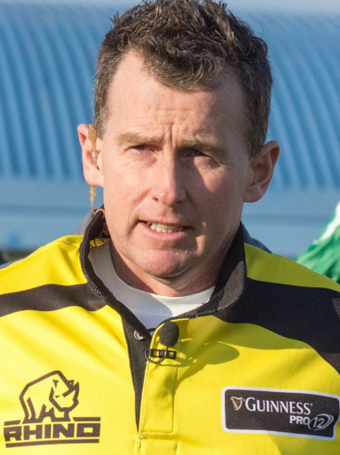 A close up of a man wearing a sports kit.