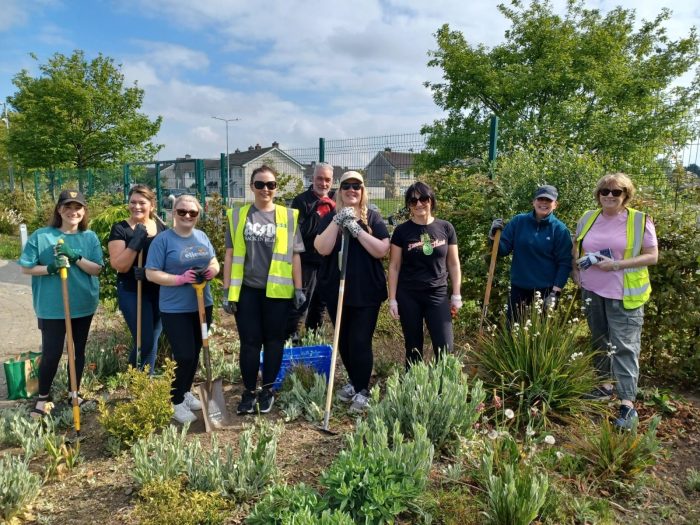 A team of nine volunteers from Murphy spent a Giving Back Day at …