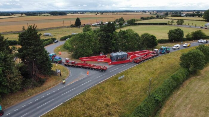The first of eight supergrid transformers has been delivered to our Overton  …