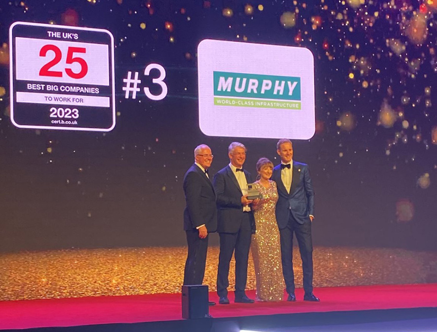 Murphy celebrated at Best Companies Awards 2023