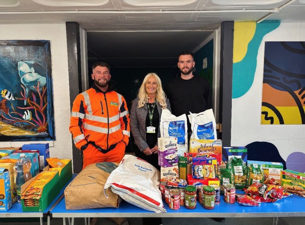 Colleagues from our Leeds office organised a food bank donation to @[Door 84 …