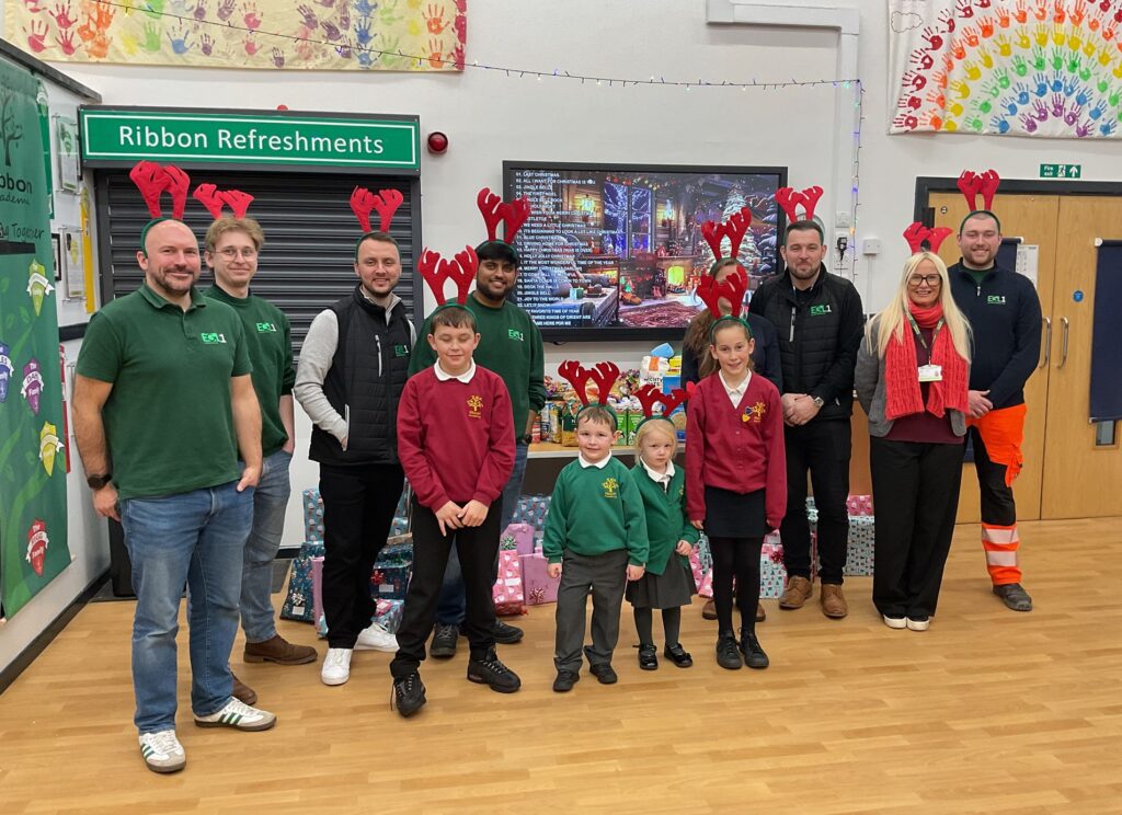 Colleagues on our Eastern Green Link 1 project, alongside representatives fr …