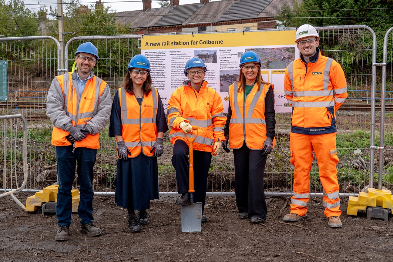 Work begins to build Golborne station